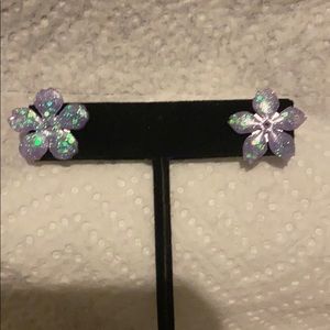 Lavender Sakura Earrings